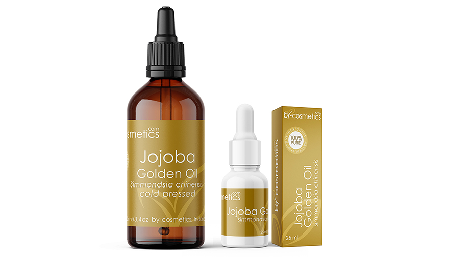 Golden jojoba oil